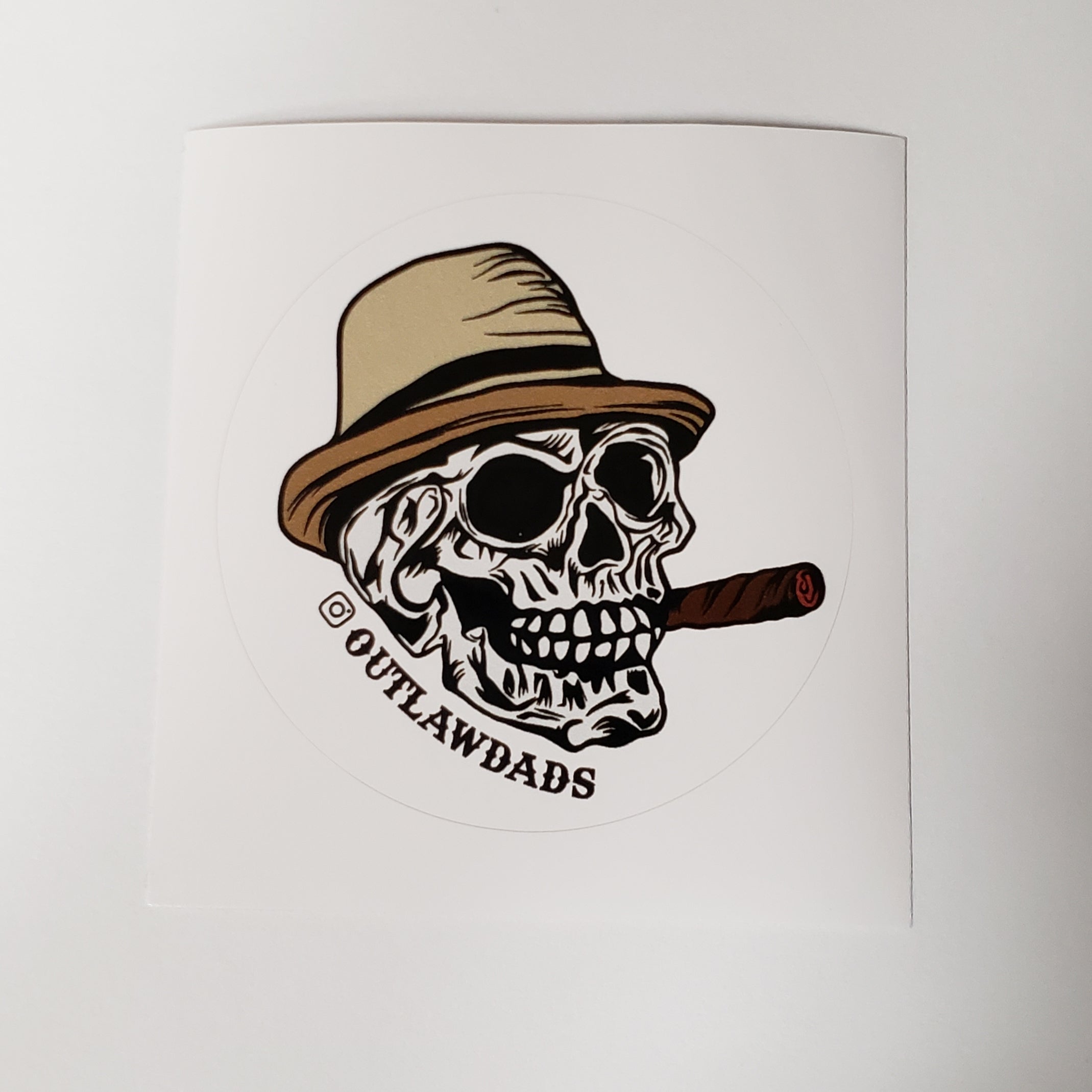 Circle-Cut Outlawdads Sticker