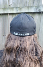 Outlawdads Logo Front Hat Silver Fitted Hat