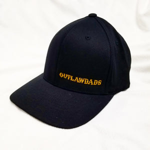 Outlawdads Front Hat Black/Gold Fitted Hat